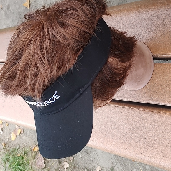 CNN New source Adjustable Unisex Visor - One Size Fits Most - Red Black - Picture 3 of 8